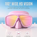WATERTIME Snorkeling Gear for Adults, Dry Top Snorkel Set with Anti-Fog Panoramic Diving Mask & Waterproof Design, Adult Snorkel Mask for Snorkeling and Scuba Diving
